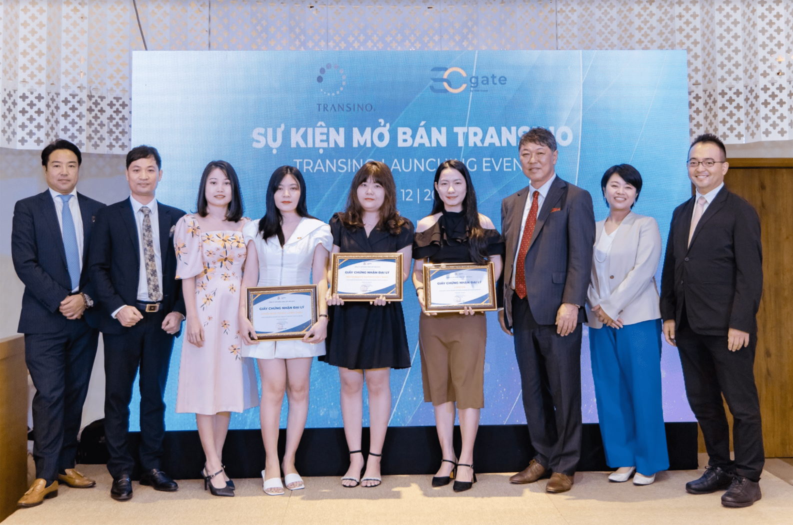 Các NPP nhận bằng chứng nhận là Đại lý phân phối sản phẩm TRANSINO chính hãng tại Việt Nam