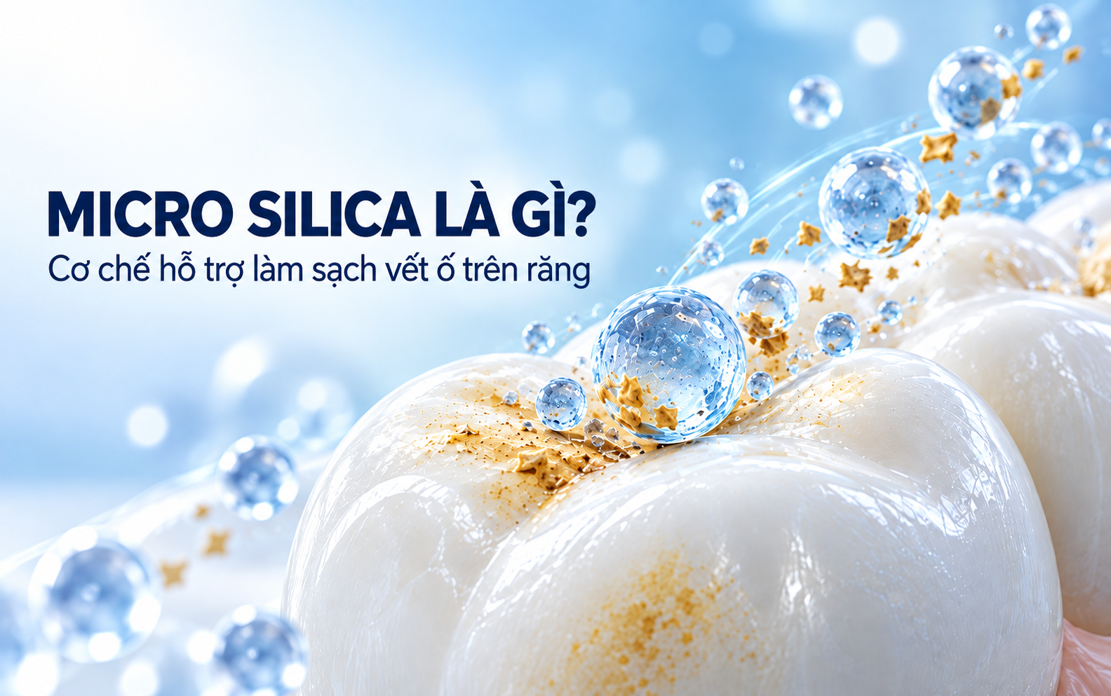 Micro Silica là gì và vai trò trong bột đánh trắng răng MASHIRO